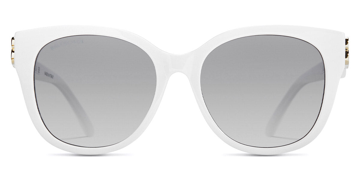 Balenciaga® BB0103SA - White / Gold / Gray Gradient Sunglasses