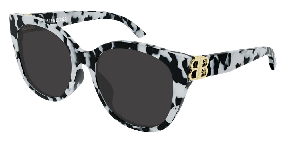 Balenciaga® BB0103SA - Gold/Havana / Gray Sunglasses