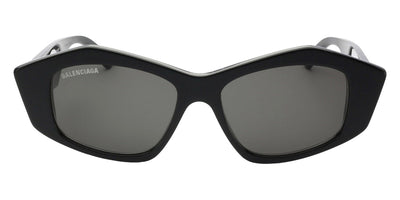 Balenciaga® BB0106S - Black / Gray Sunglasses