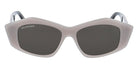Balenciaga® BB0106S BB0106S 003 52 - Gray / Gray Sunglasses