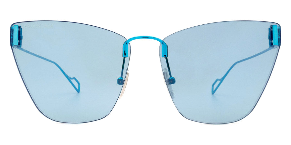 Balenciaga® BB0111S - Light-Blue / Light Blue AR Sunglasses