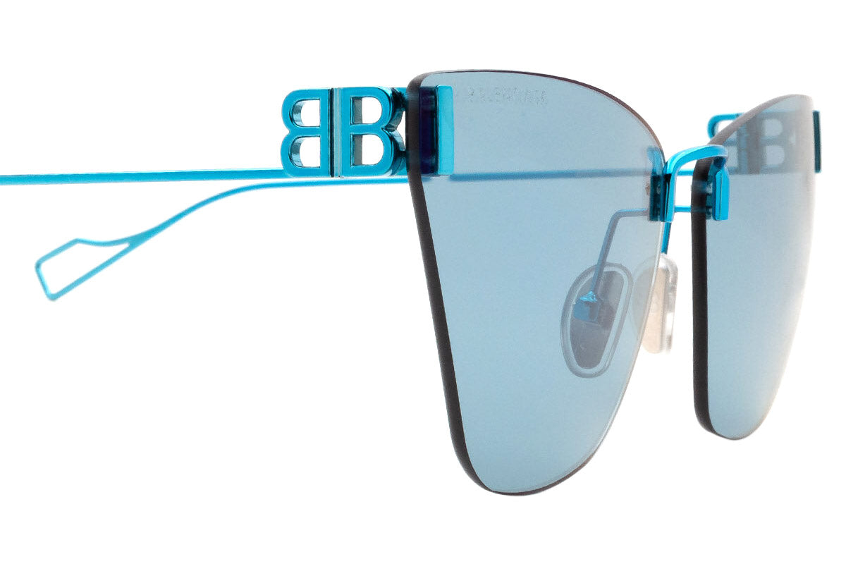 Balenciaga® BB0111S - Light-Blue / Light Blue AR Sunglasses