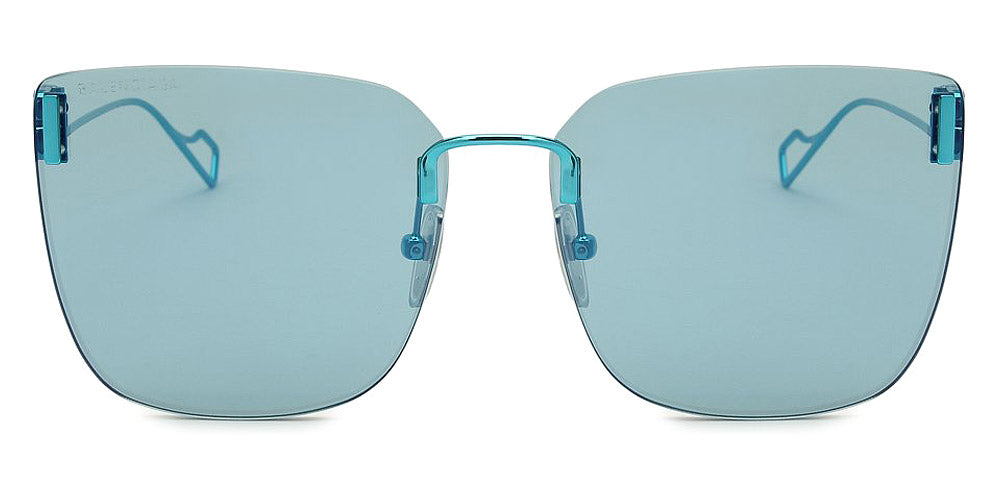 Balenciaga® BB0112SA - Light-Blue / Light Blue AR Sunglasses