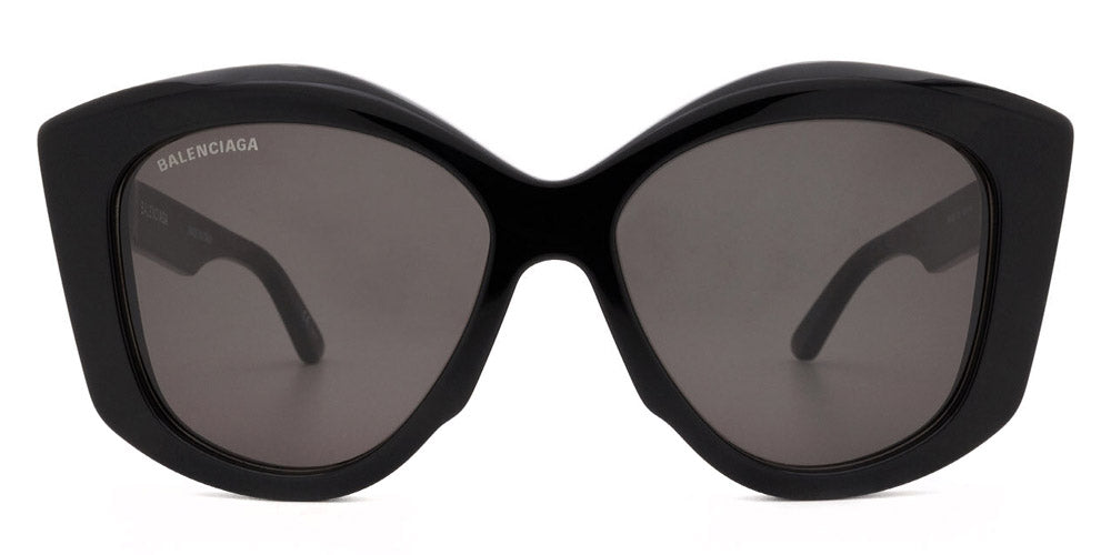 Balenciaga® BB0126S - Black / Gray Sunglasses