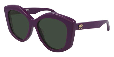 Balenciaga® BB0126S - Violet / Green Sunglasses