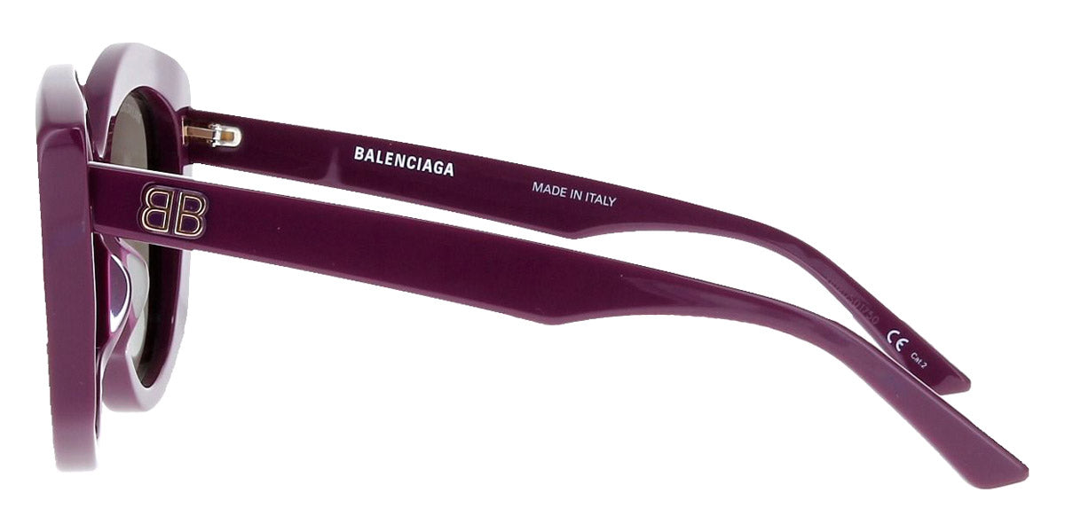 Balenciaga® BB0126S - Violet / Green Sunglasses