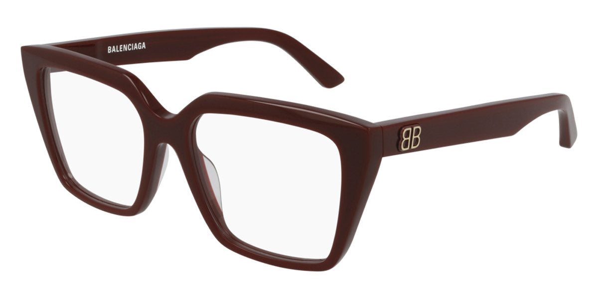 Balenciaga® BB0130O - Burgundy Eyeglasses
