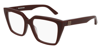 Balenciaga® BB0130O - Burgundy Eyeglasses