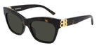Balenciaga® BB0132S BB0132S 002 53 - Havana / Gold / Green Sunglasses