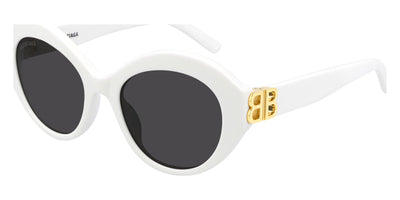 Balenciaga® BB0133S - White / Gold / Gray Sunglasses