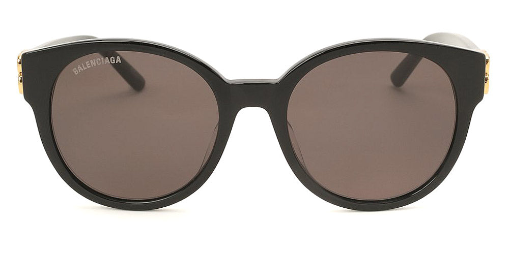 Balenciaga® BB0134SA - Black/Gold / Gray Sunglasses