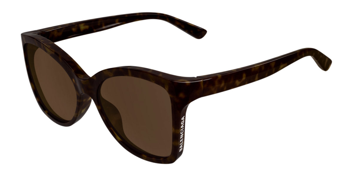 Balenciaga® BB0150S - Havana / Brown Sunglasses