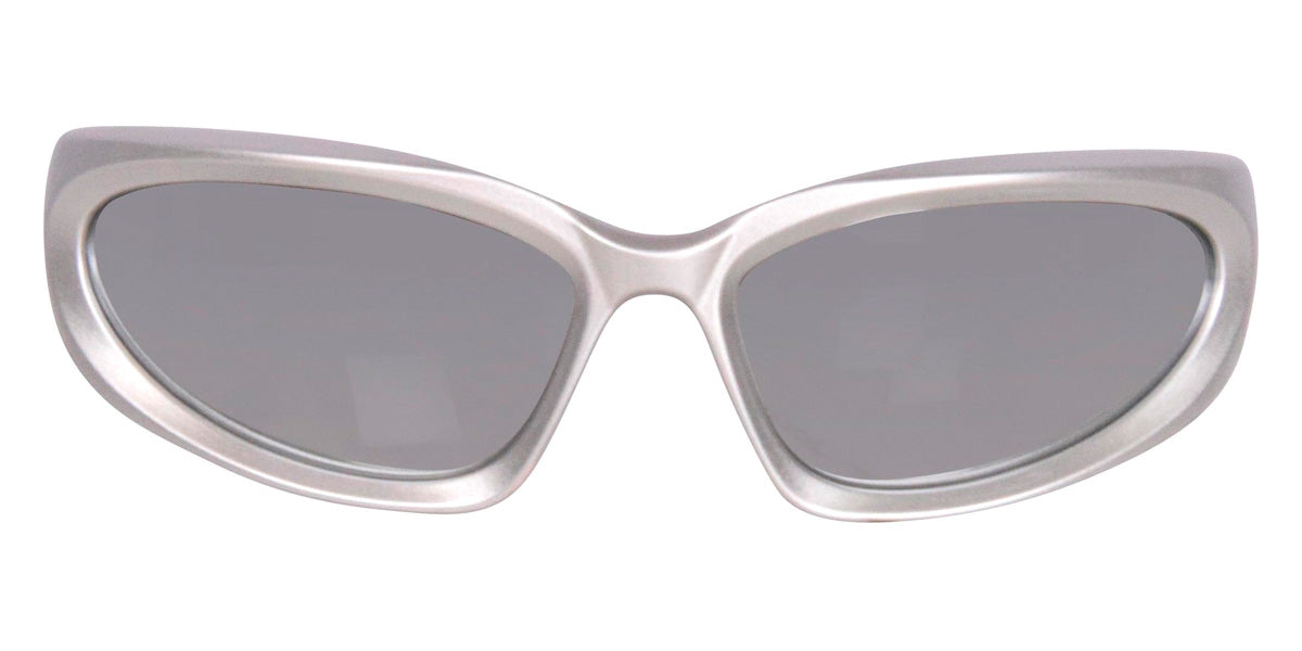 Balenciaga® BB0157S - Silver / Silver Mirrored Sunglasses