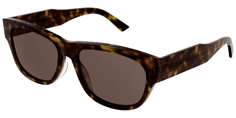 Balenciaga® BB0164S - Havana / Brown Sunglasses