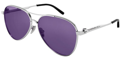 Balenciaga® BB0167S - Silver / Violet Sunglasses