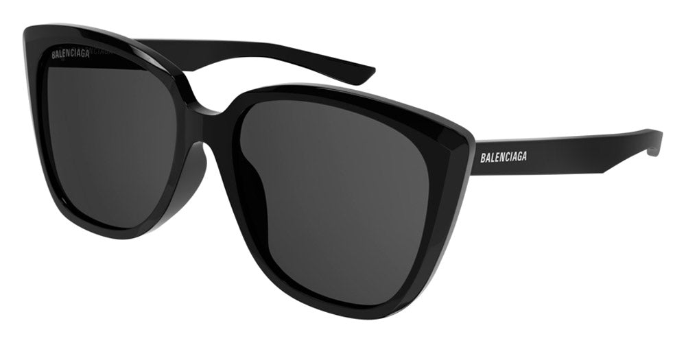 Balenciaga® BB0175SA - Black / Gray Sunglasses