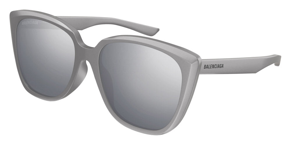 Balenciaga® BB0175SA - Silver / Silver Mirrored Sunglasses