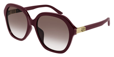 Balenciaga® BB0184SA - Burgundy / Red Gradient Sunglasses