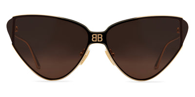 Balenciaga® BB0191S - Gold / Brown Sunglasses