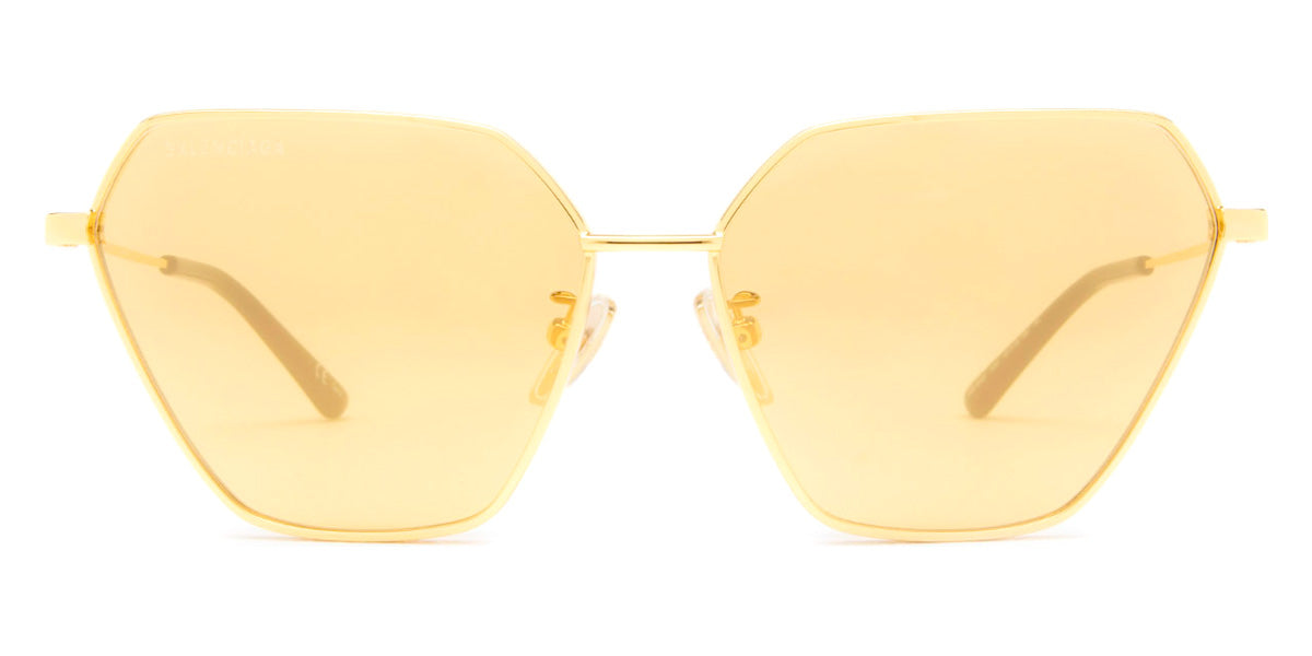 Balenciaga® BB0194S - Gold / Yellow Mirrored Sunglasses