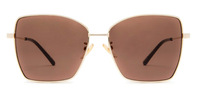 Balenciaga® BB0196SA - Gold / Brown Sunglasses