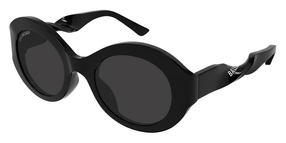 Balenciaga® BB0208S - Black / Gray Sunglasses