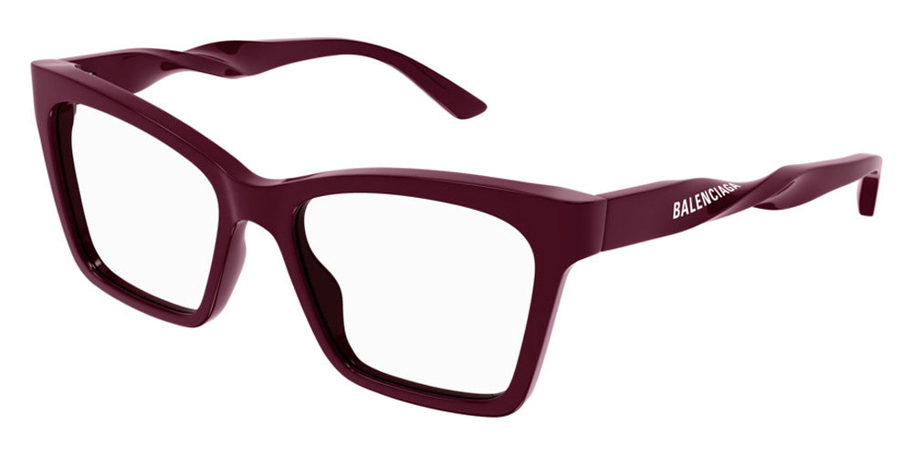Balenciaga® BB0210O - Burgundy Eyeglasses