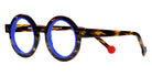 Sabine Be® Be Addict - Shiny Veined Tortoise Dark / Shiny Blue Klein Eyeglasses