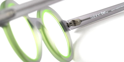 Sabine Be® Be Addict - Matte Translucent Gray / Matte Neon Green Eyeglasses