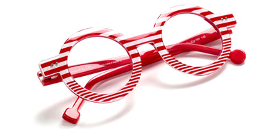 Sabine Be® Be Addict Stripe - Shiny Red Fat Stripes / Shiny Red Slim Stripes Eyeglasses