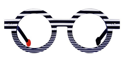 Sabine Be® Be Addict Stripe - Shiny Navy Blue Fat Stripes / Shiny Navy Blue Slim Stripes Eyeglasses