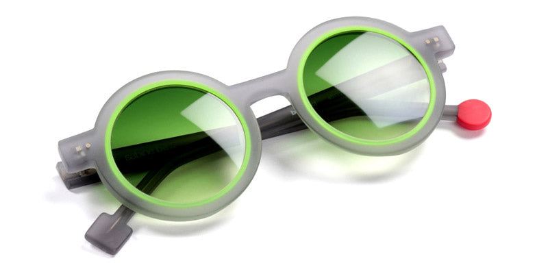 Sabine Be® Be Addict Sun - Matte Translucent Gray / Matte Neon Green Sunglasses