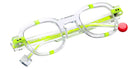 Sabine Be® Be Arty SB Be Arty 362 46 - Shiny Crystal / Shiny Neon Yellow Eyeglasses