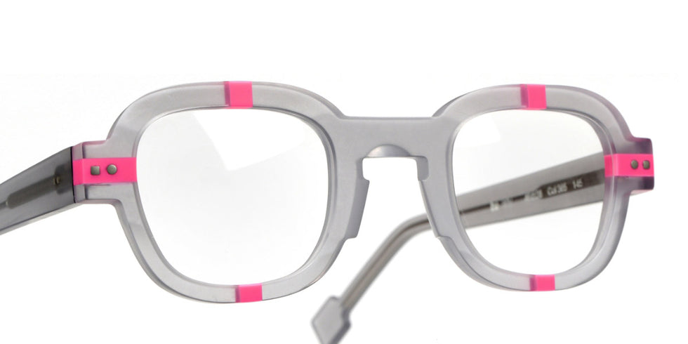 Sabine Be® Be Arty - Matt Translucent Gray / Matt Neon Pink Eyeglasses