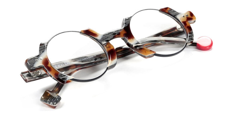 Sabine Be® Be Balloon - Navy Blue Satin / Shiny Vintage Tortoise Eyeglasses