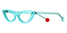 Sabine Be® Be Bikini Line - Shiny Translucent Turquoise / Shiny Solid Turquoise Eyeglasses