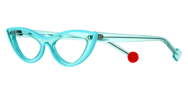 Sabine Be® Be Bikini Line - Shiny Translucent Turquoise / Shiny Solid Turquoise Eyeglasses