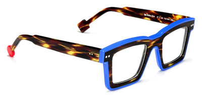Sabine Be® Be Bobo Line - Shiny Dark Veined Tortoise / Shiny Klein Blue Eyeglasses