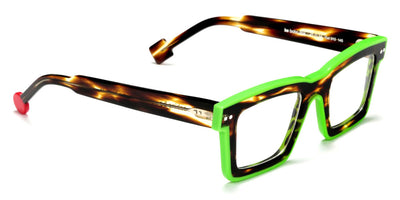 Sabine Be® Be Bobo Line - Shiny Flamed Tortoise / Shiny Neon Green Eyeglasses