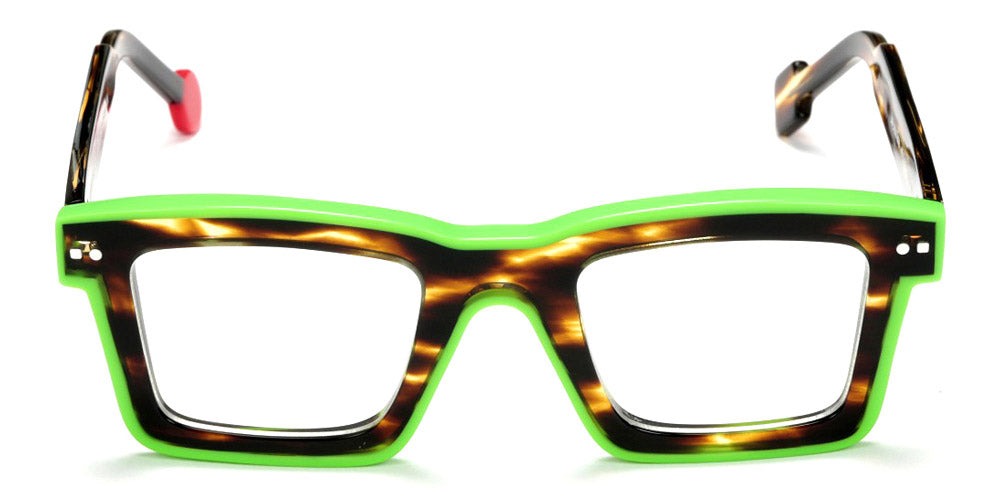 Sabine Be® Be Bobo Line - Shiny Flamed Tortoise / Shiny Neon Green Eyeglasses