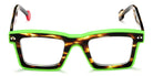 Sabine Be® Be Bobo Line - Shiny Flamed Tortoise / Shiny Neon Green Eyeglasses