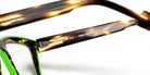 Sabine Be® Be Bobo Line - Shiny Flamed Tortoise / Shiny Neon Green Eyeglasses