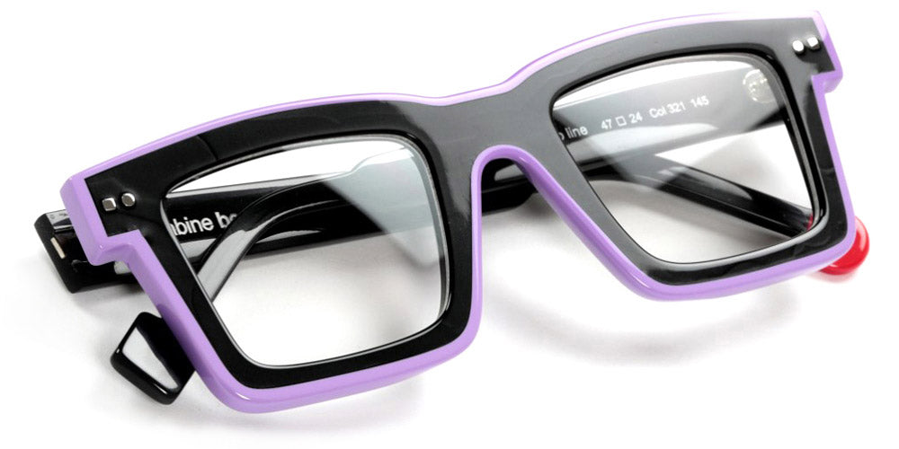 Sabine Be® Be Bobo Line - Shiny Graphite Gray / Shiny Purple Eyeglasses
