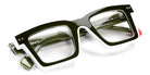 Sabine Be® Be Bobo Line - Shiny Translucent Dark Green / White / Shiny Translucent Dark Green / Shiny White Eyeglasses