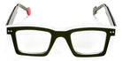 Sabine Be® Be Bobo Line - Shiny Translucent Dark Green / White / Shiny Translucent Dark Green / Shiny White Eyeglasses