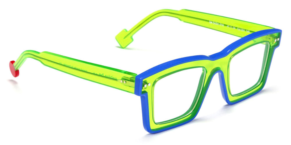 Sabine Be® Be Bobo Line - Shiny Translucent Fluo Green / Shiny Klein Blue Eyeglasses