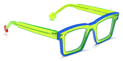 Sabine Be® Be Bobo Line - Shiny Translucent Fluo Green / Shiny Klein Blue Eyeglasses