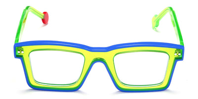 Sabine Be® Be Bobo Line - Shiny Translucent Fluo Green / Shiny Klein Blue Eyeglasses