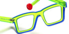 Sabine Be® Be Bobo Line - Shiny Translucent Fluo Green / Shiny Klein Blue Eyeglasses
