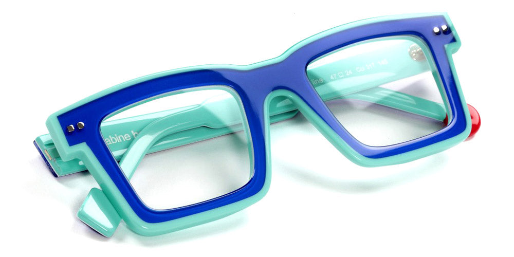 Sabine Be® Be Bobo Line - Shiny Translucent Klein Blue Glossy / White / Shiny Turquoise / Shiny Turquoise Eyeglasses